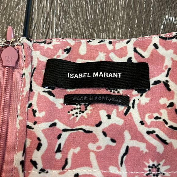 Isabel Marant Pink Print Skirt Size 40 - Picture 3 of 6